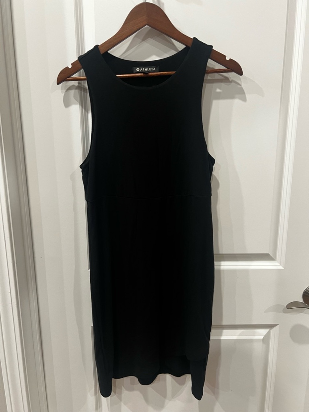 Athleta Black Sleeveless Midi Dress Size Small